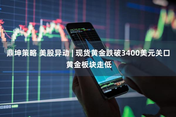 鼎坤策略 美股异动 | 现货黄金跌破3400美元关口 黄金板块走低